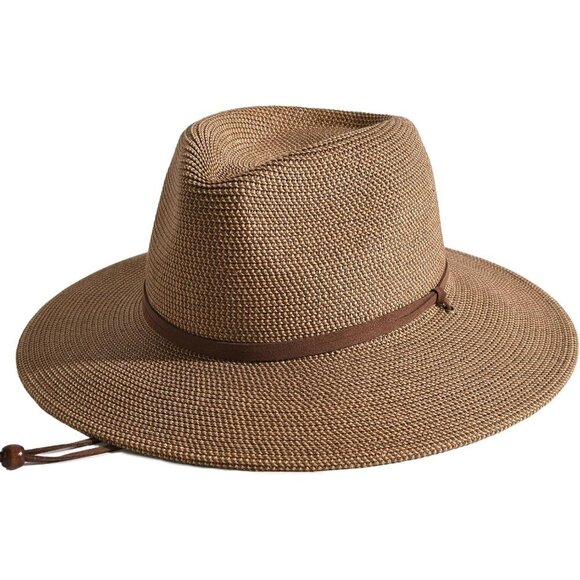 Women\'s Wide Brim Straw Sun Hat UPF 80+ Beach Fashion Fedora for Outdoor